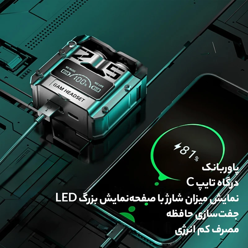 هنذفری  بی سیم دلیور مدل m25