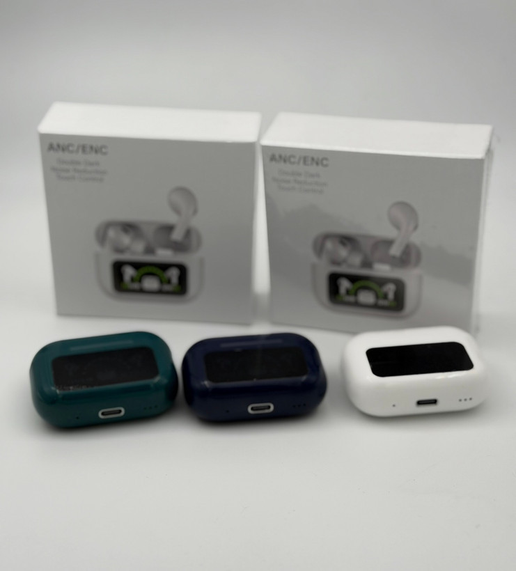 هدفون بیسیم مدل ایرپاد پرو 2 ENC LCD Airpod PRO 2 ENC LCD Wireless Headphone