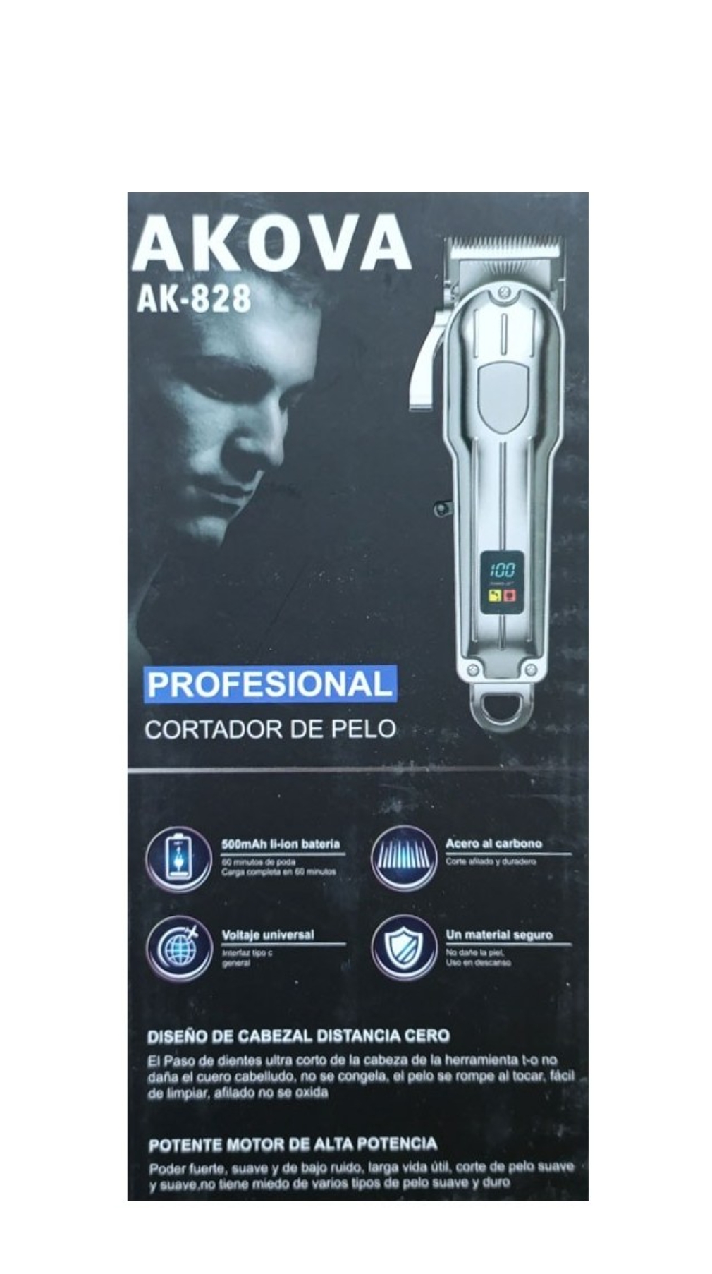 ماشین اصلاح و خط زن دیجیتالی AKOVA AK-828 اصل ژاپن/رنگ سبز خوش رنگ